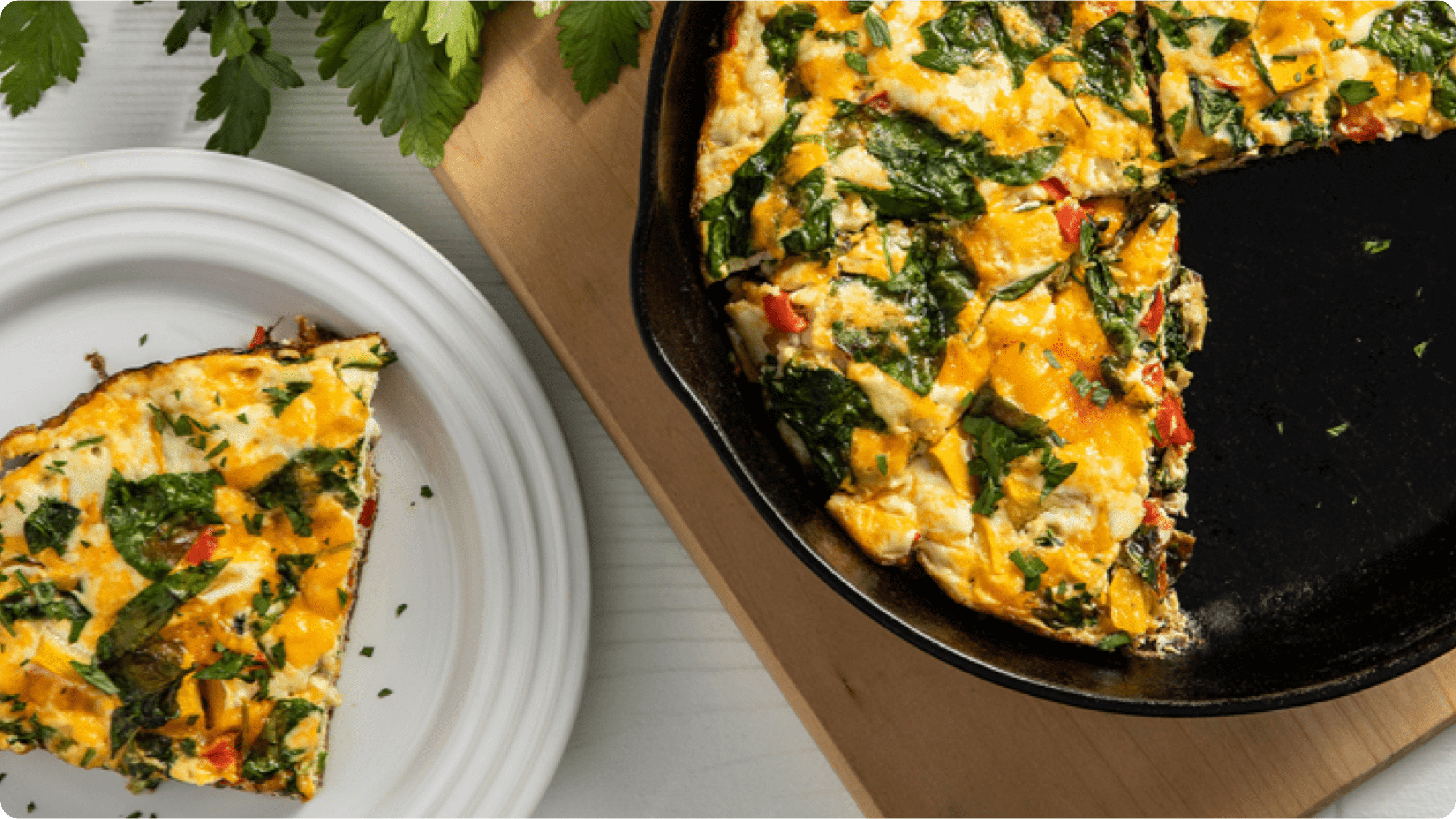 Egg Squash Spinach Frittata 